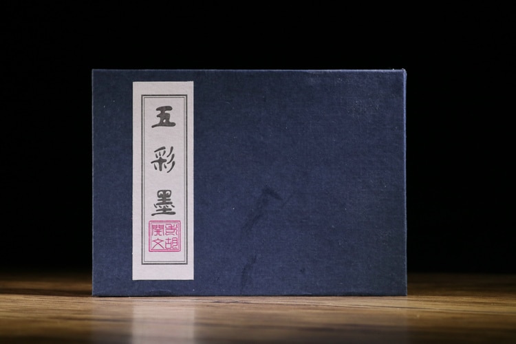 Traditional Chinese Color Ink Stick Solid Ink Paint Sumi-e calligraphy And Painting 5 colors inks Hui Mo Hui She Lao Hu Kai Wen