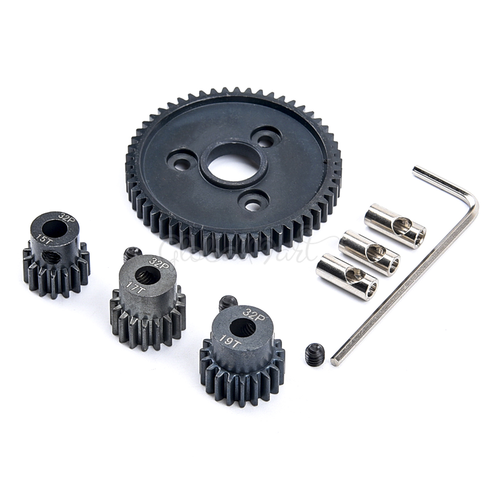 Metalen Staal 54T 0.8 32 Pitch 3956 Tandwiel En 15T 17T 19T Gears Gear Sets voor Traxxas Slash 4X4 4WD 2WD Vxl Rally Vxl Stempel