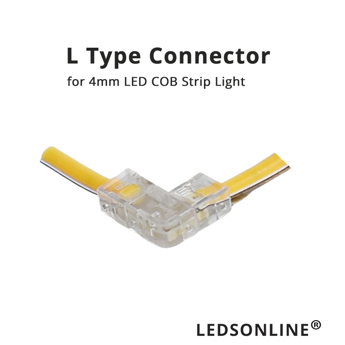 4mm LED COB Strip Light Solderless Quick Connector Electrical Connect Without Soldering Quick Assembly Easy Installation Remove: Brown / 2G7