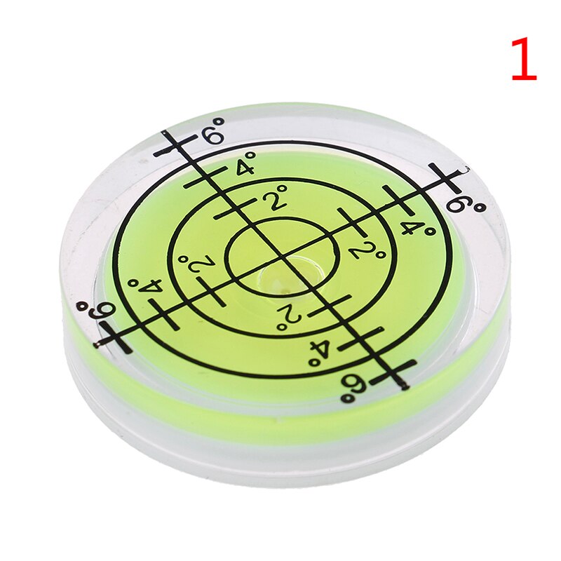 1pc 32*7mm spiritus boble grad mærke overfladeniveau rundt cirkulær målemåler: Grøn