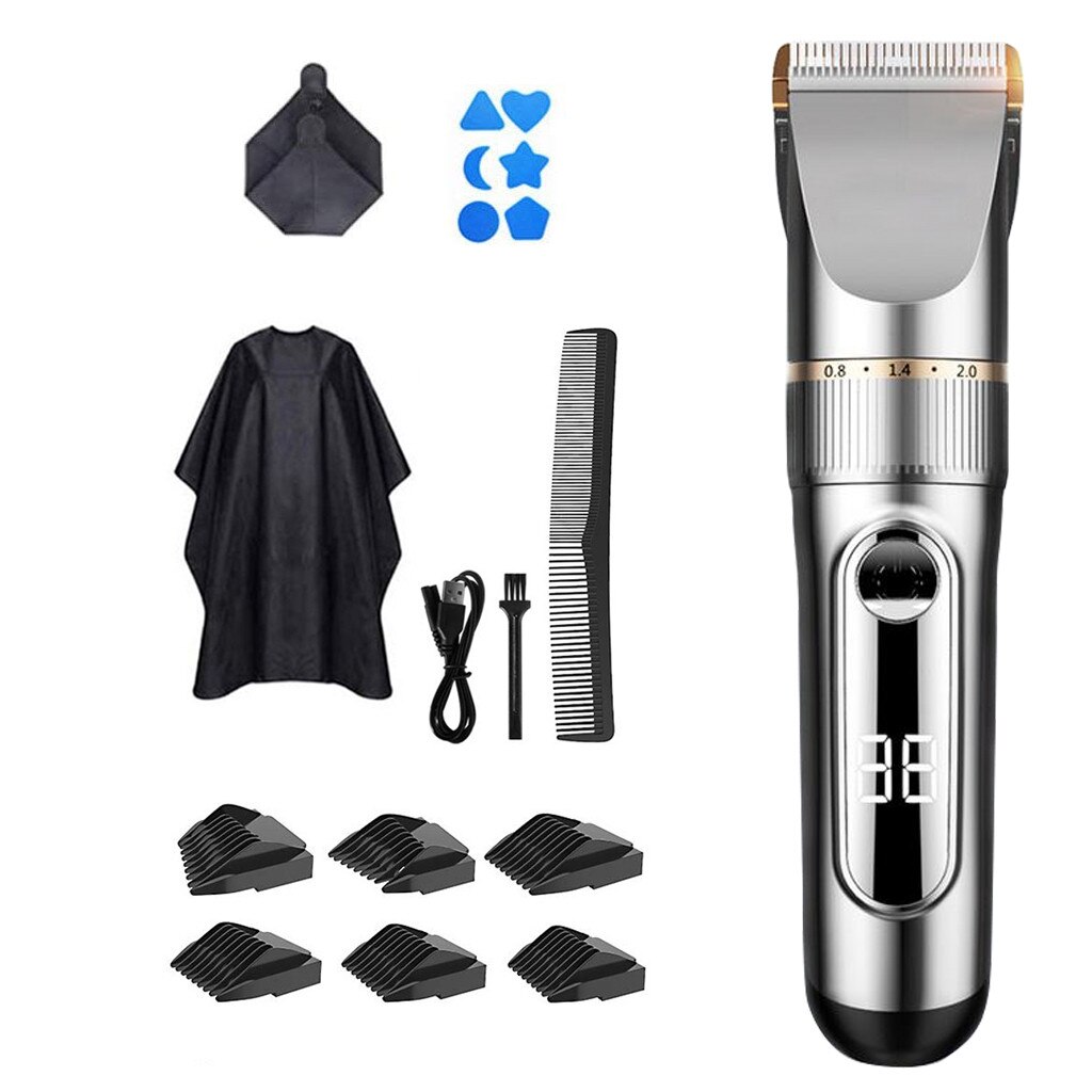 Metal Hair trimmer hair clipper electric hair clipper Electric Cordless Hair Grooming Home Haircut