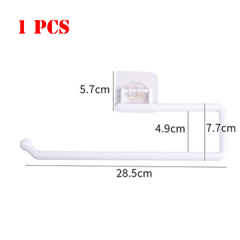 Soporte de papel higiénico para el baño, soporte de almacenamiento de 1/2 piezas, gancho de pared para cocina, organizador del hogar, accesorios de baño: plum