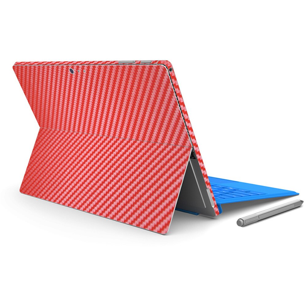 Oppervlak Pro 4 Carbon Fiber Skin Sticker: Red