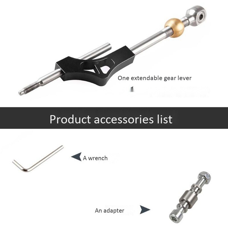 Circuit Adjustable Short Shifter for Civic Integra CRX B16 B18 B20 D16 Silver Car Short Shifter Extender for Honda Civic