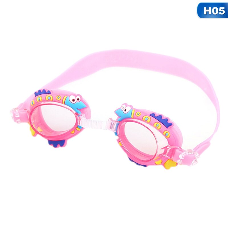 Dier Leuke Verstelbare Kinderen Kids Waterdichte Siliconen Anti Fog Uv Shield Zwemmen Glazen Goggles Eyewear Brillen: H05