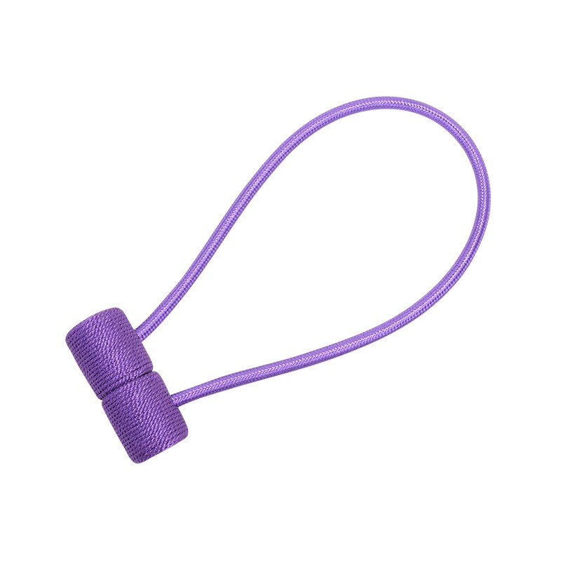 1Pc Curtain Tieback Headset Style Magnetic Curtain Holder Holdbacks Buckle Clips Curtain Rod Home Decoration room accessories: light purple