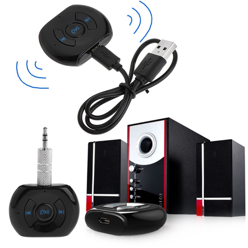 EK201 3.5mm Jack Bluetooth Car Kit Wireless AUX Music Receiver Adapter X3UC
