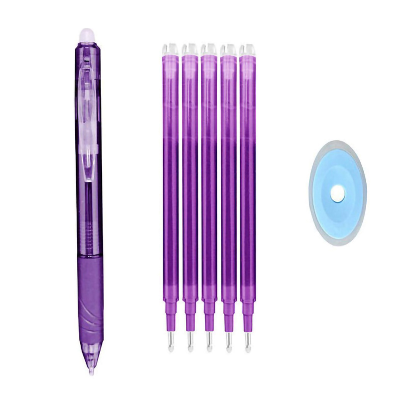 Meerkleurige 0,5 mm uitwisbare gelpennen met vullingen Gum zwart blauw rood balpennen voor het schrijven van Kawaii briefpapier: green