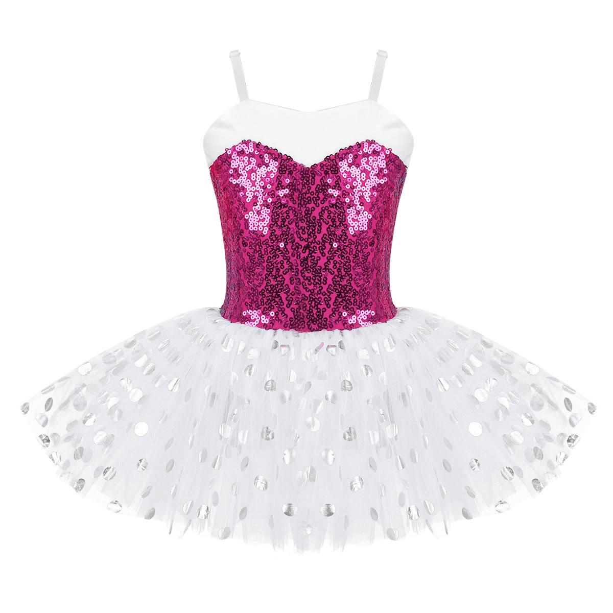 ChicTry lentejuelas niños niñas tul Ballet danza tutú bailarina chicas Ballet danza gimnasia leotardo vestido con tutú de red