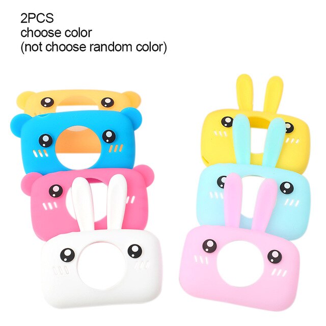Toy Camera Mini Camera Kids Toys Cartoon Digital Camera Baby Toys 12.0M with 2.0 Inch IPS Screen Children Educational Toys: Camera case