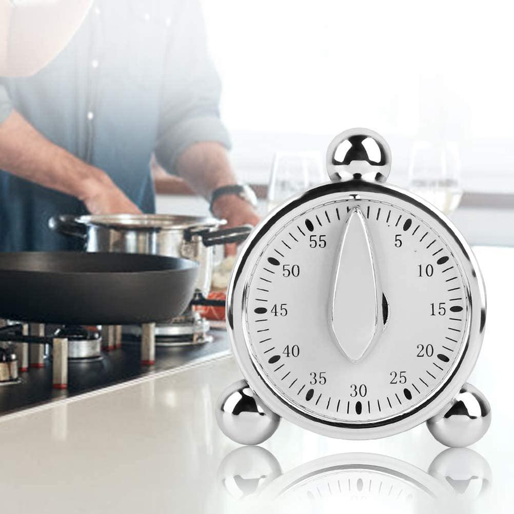 60 Minutes Countdown Alarm Clock Kitchen Timer Mechanical Timer for Cooking Baking Kids Classroom Meeting Management Teaching