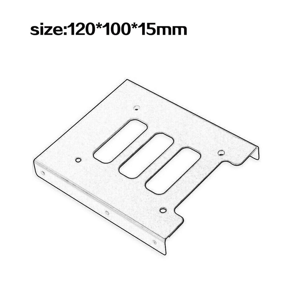 thumbnail image 2 of 100-Pack 2.5 To 3.5 Inch SSD HDD Mounting Adapter Brackets – Universal Hard Drive Dock Bay 2 of 5