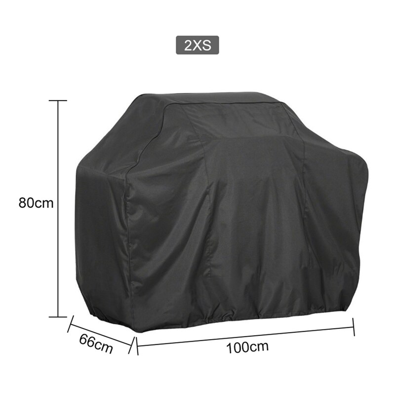 Grillhoes bbq hoes stofdicht regendicht afdekkap cilindrisch vierkant barbecue benodigdheden bescherming: 2xs