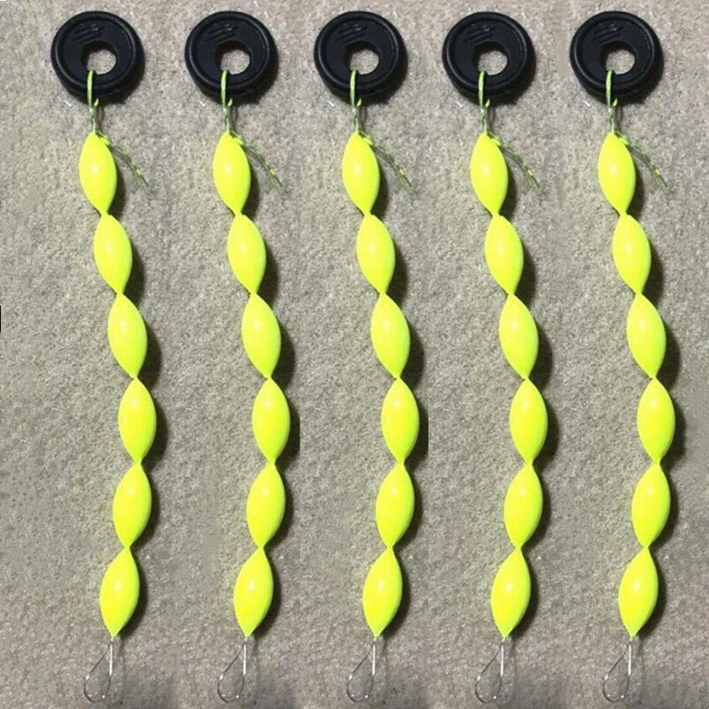 Flotador de goma para topes de bolas espaciales, tope ovalado, línea de conector, boyas de pesca, accesorios de pesca