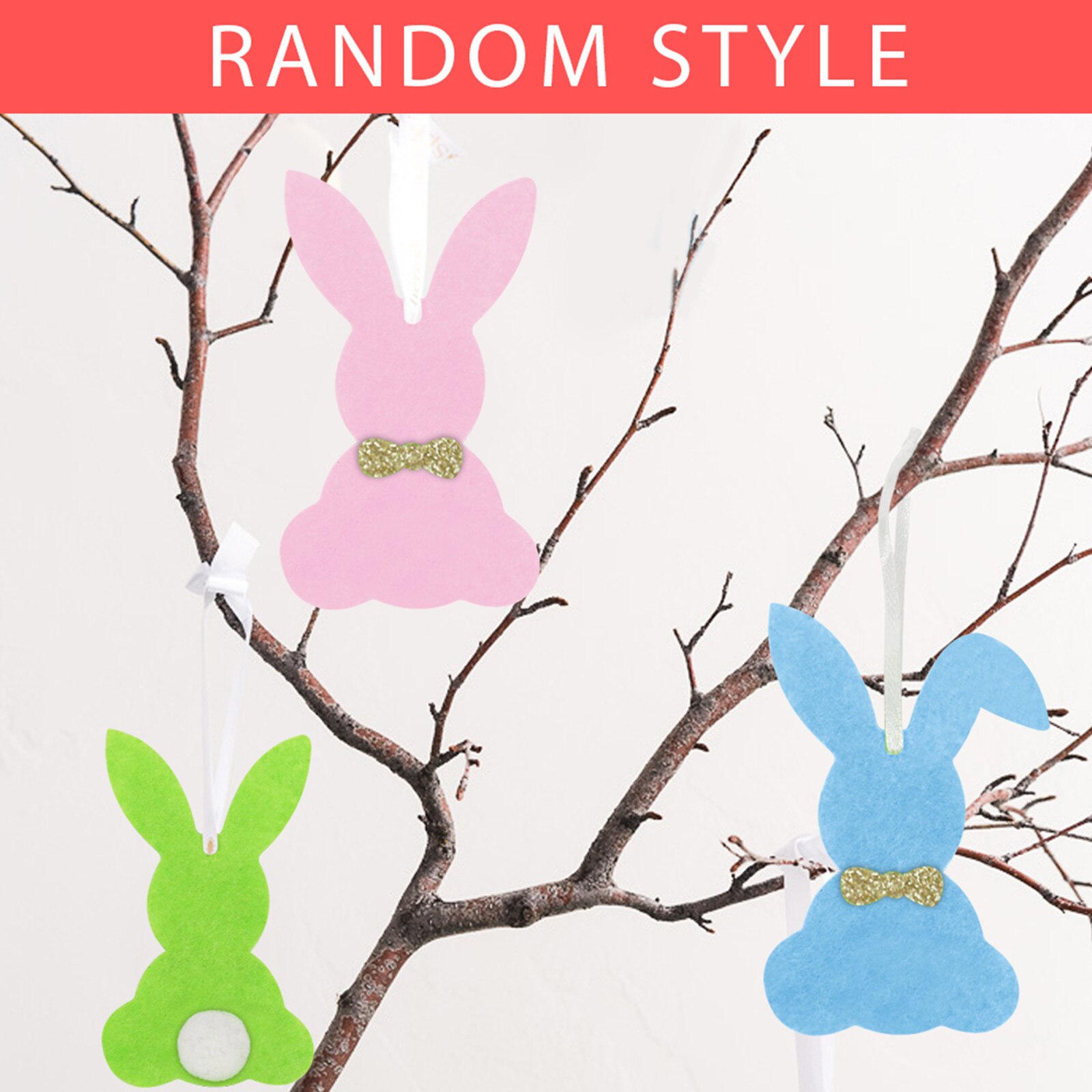 Lapin 5 couleurs 2021x9.5 cm, décoration de pâques, à suspendre et à offrir, fait à la main, fournitures de fête d'anniversaire pour la maison, 5.5