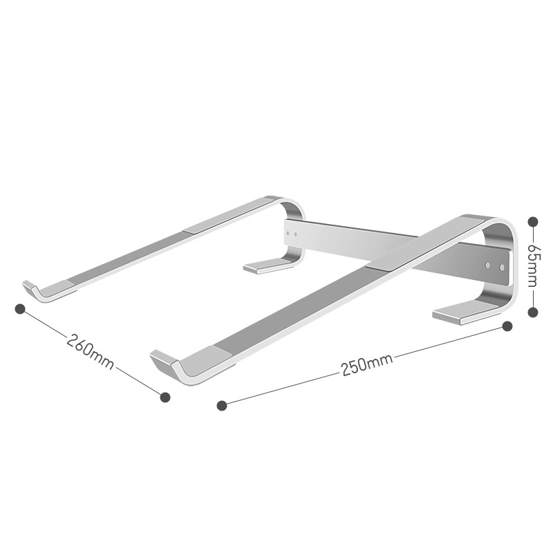 Potable Ventilated Ultra-thin Laptop Stand Ergonomic Aluminum Alloy Laptop Stand For 10-18 Inch Laptop Strong Compatibility