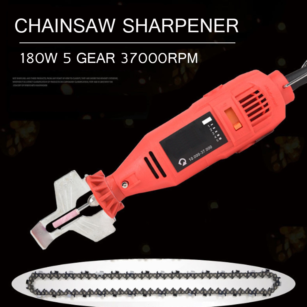 180W 5 Gears Electric Power Chain Saw Sharpener Grinder Machine Garden Tools Portable Electric Chainsaw Sharpening