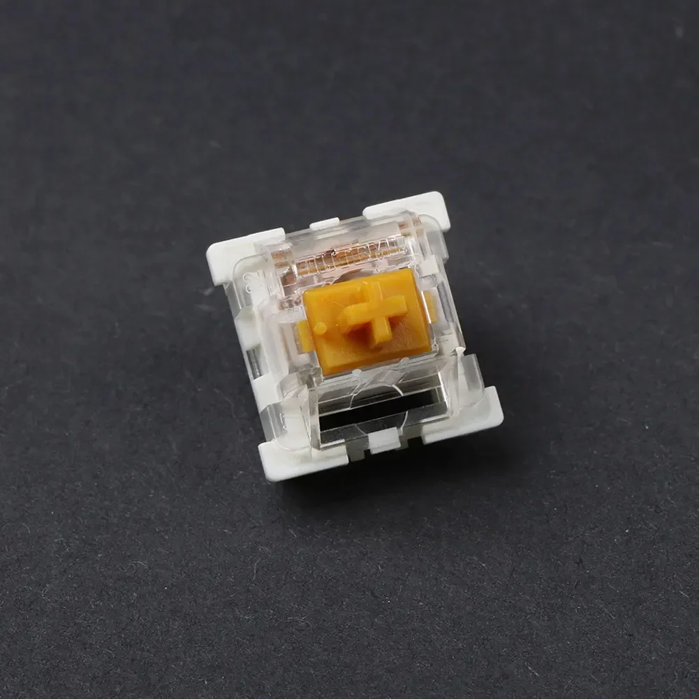 Outemu Stille/Clicky Schakelaars Mechanische Toetsenbordschakelaar 3pin Smeermiddel Rgb Gaming Mx Schakelaars Lineaire Tactiele Multicolor Transparant: Anti Gold