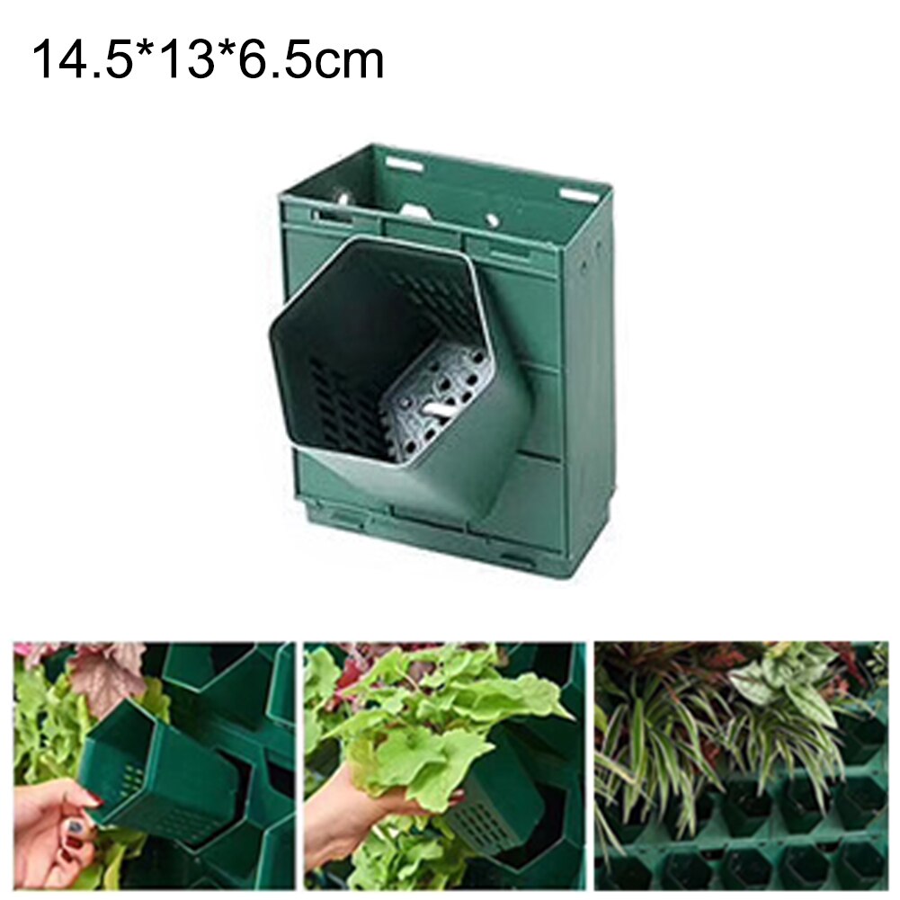 Three-dimensional Vertical Green Plant Pot Wall Hanging Flower Pot Multi-layer Combination Plant Grow Planter Green for Flowers: White