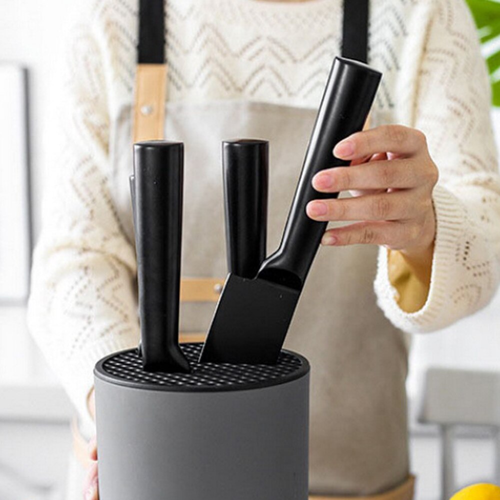 Kitchen Knife Holder Inserted Storage Tank Holder Cutting Board Stand Chef Ceramic Knife Block Organizer Kitchenware Accessories