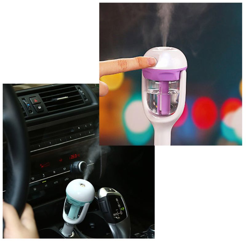 Mini Car Humidifier Air Purifier Filter Home Allergies Smoke Dust Deodorization Mold Pollen Air Cleaner for Bedroom
