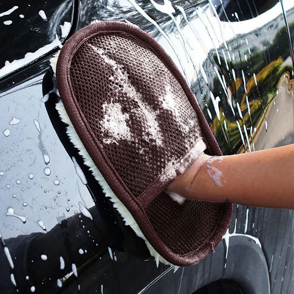 Microfiber Wool Soft Auto Car Washing Glove Cleaning Car Cleaning glove Motorcycle Washer Care Wash care tools Car Accessories