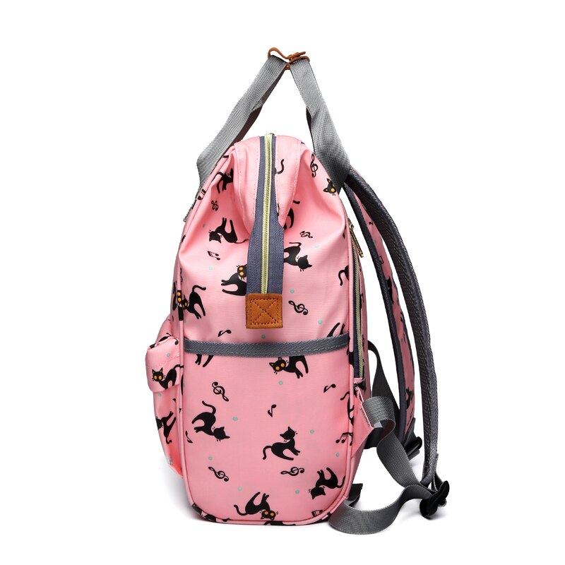 Lequeen Mommy Backpacks Nappy Bags animal bear print Diaper Bags Maternity Backpack Small Waterproof Travel Bag LPJ10