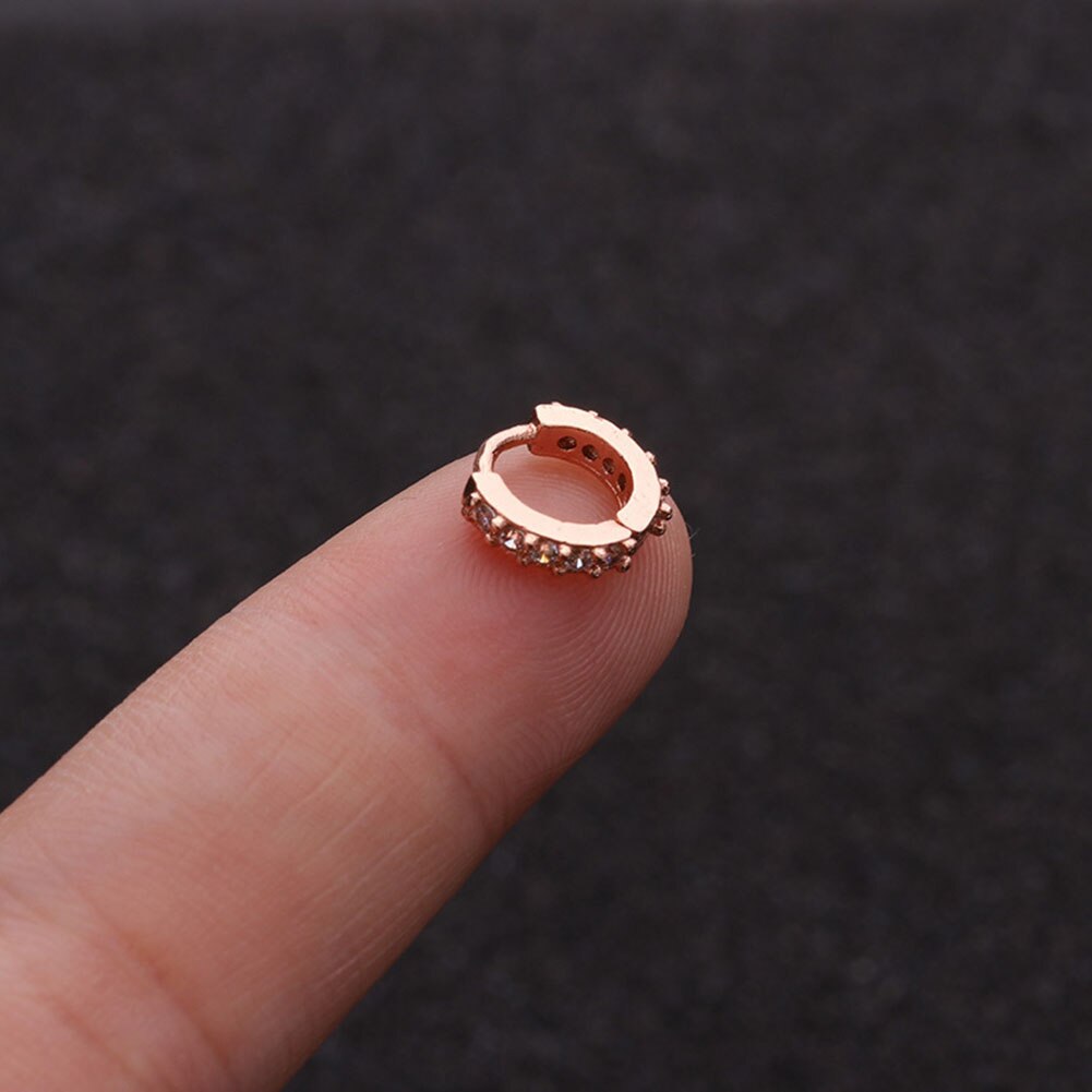 1Pc Rvs Septum Clicker Hoepel Ring Neus Labret Oor Tragus Kraakbeen Daith Helix Earring Stud Body Piercing Sieraden