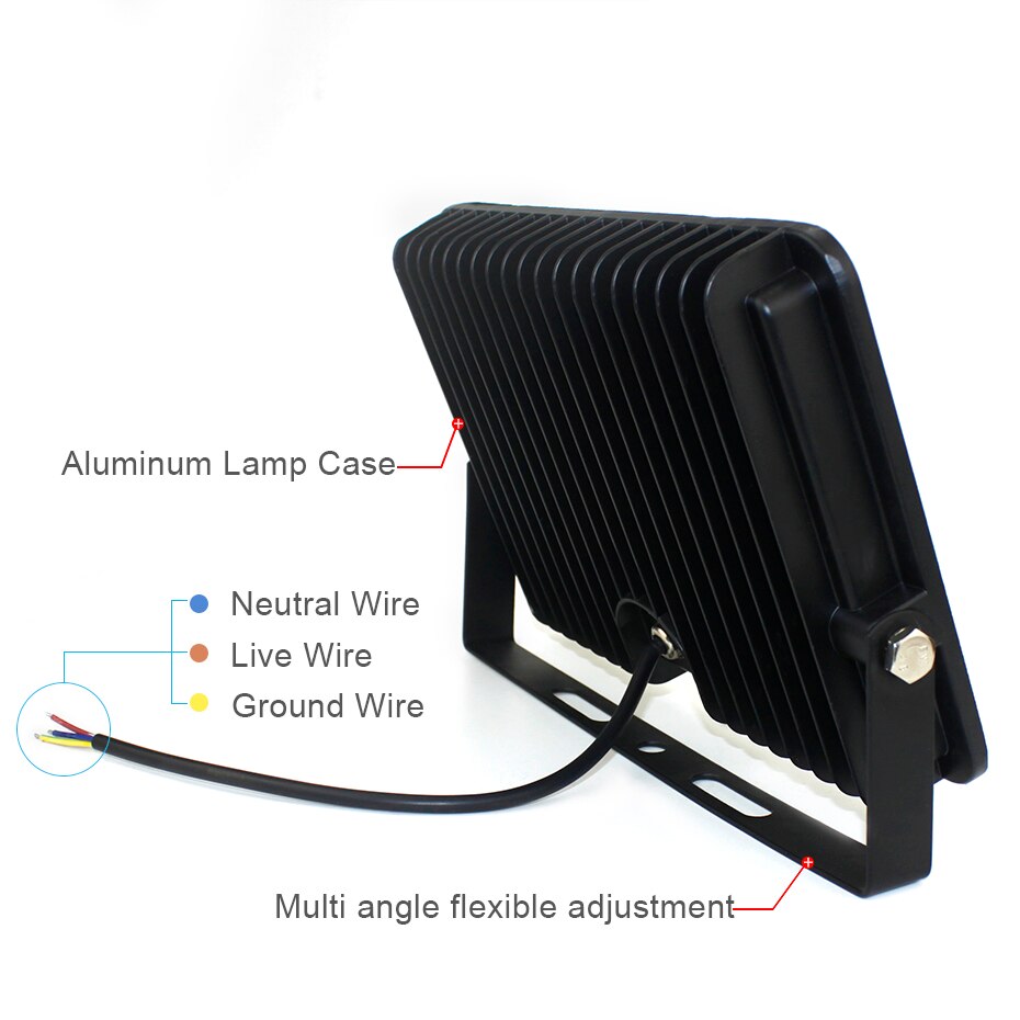 LED Flood Light 10W 30W 50W 100W 150W Floodlight LED Spotlight Outdoor Lighting Projector Reflector Wall Lamp 220V Garden Square