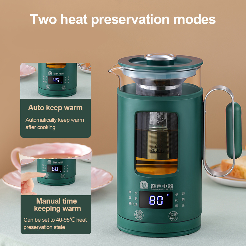 Xiaomi-Mini hervidor de agua eléctrico para la salud, tetera portátil multifunción con filtro, taza de acero inoxidable, Caldera de agua de vidrio