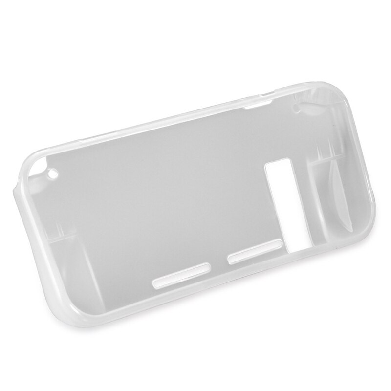 Tpu Anti-Kras Case Cover Premium Crystal Clear Shock Met Gehard Glas Screen Protector Voor Nintendo Switch Wit
