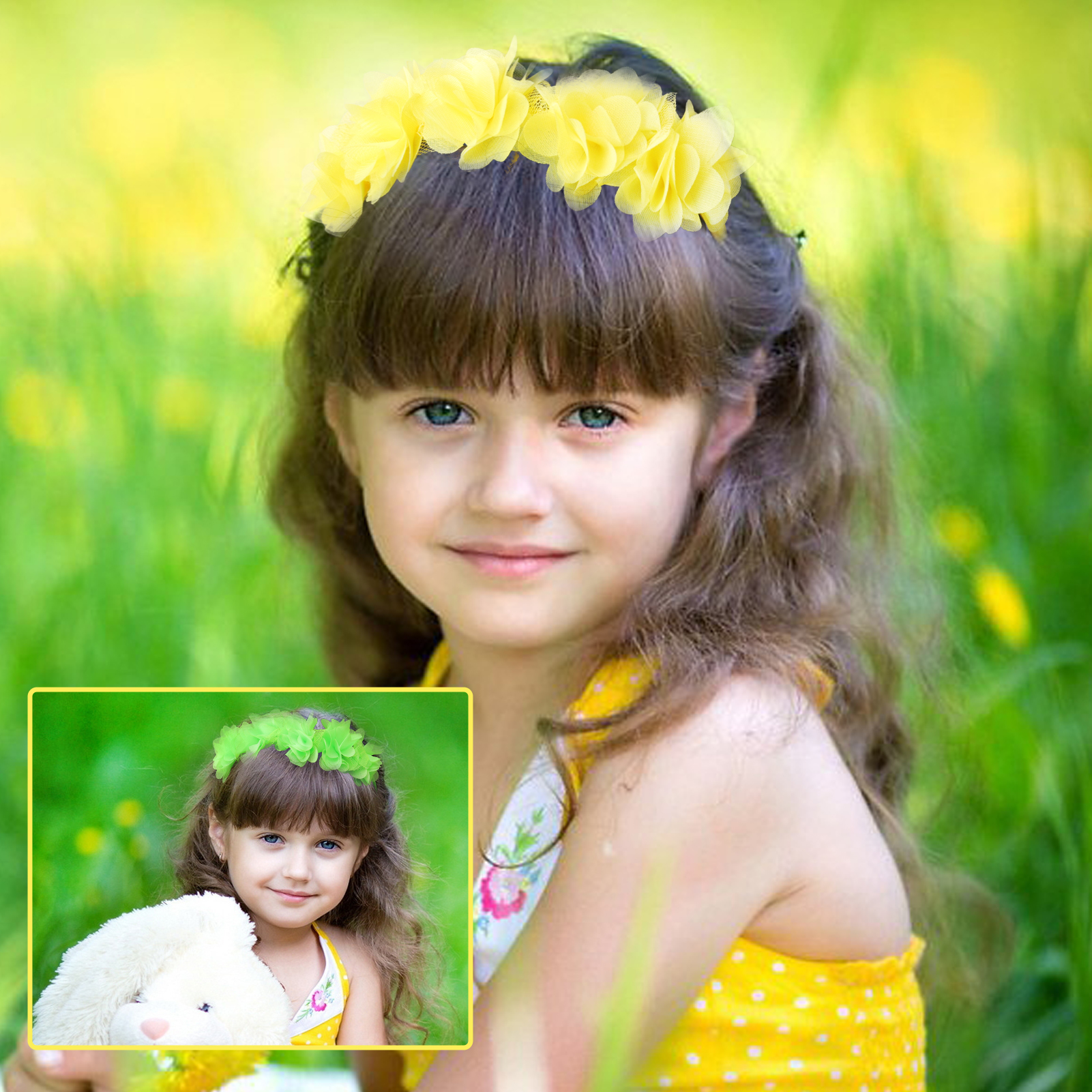 Simulation Flower Headband Girls Simple Sweet Flower Headband Children's Small Cute Headband Headwear