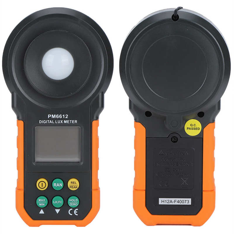 PM6612 Portable High Accuracy Handheld Digital Light Meter Luxmeter Illuminometer Testing Instrument