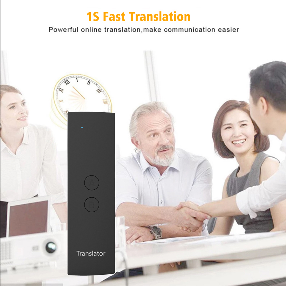 T6 dispositif de traducteur Intelligent interprète de la parole traduction bidirectionnelle en temps réel 38 langues Bluetooth 4.2 pour l'apprentissage du voyage