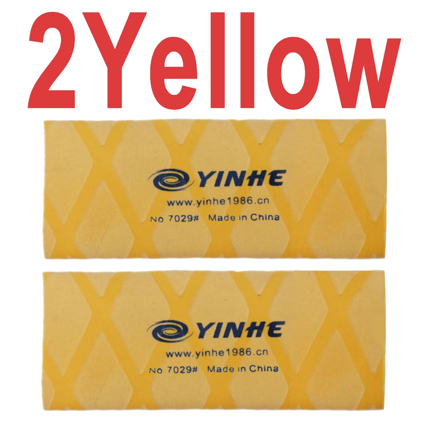 2pcs YINHE galaxy overgrip for table tennis racket handle tape heat-shrinkable ping pong set bat grips sweatband Accessories: YH 2Yellow