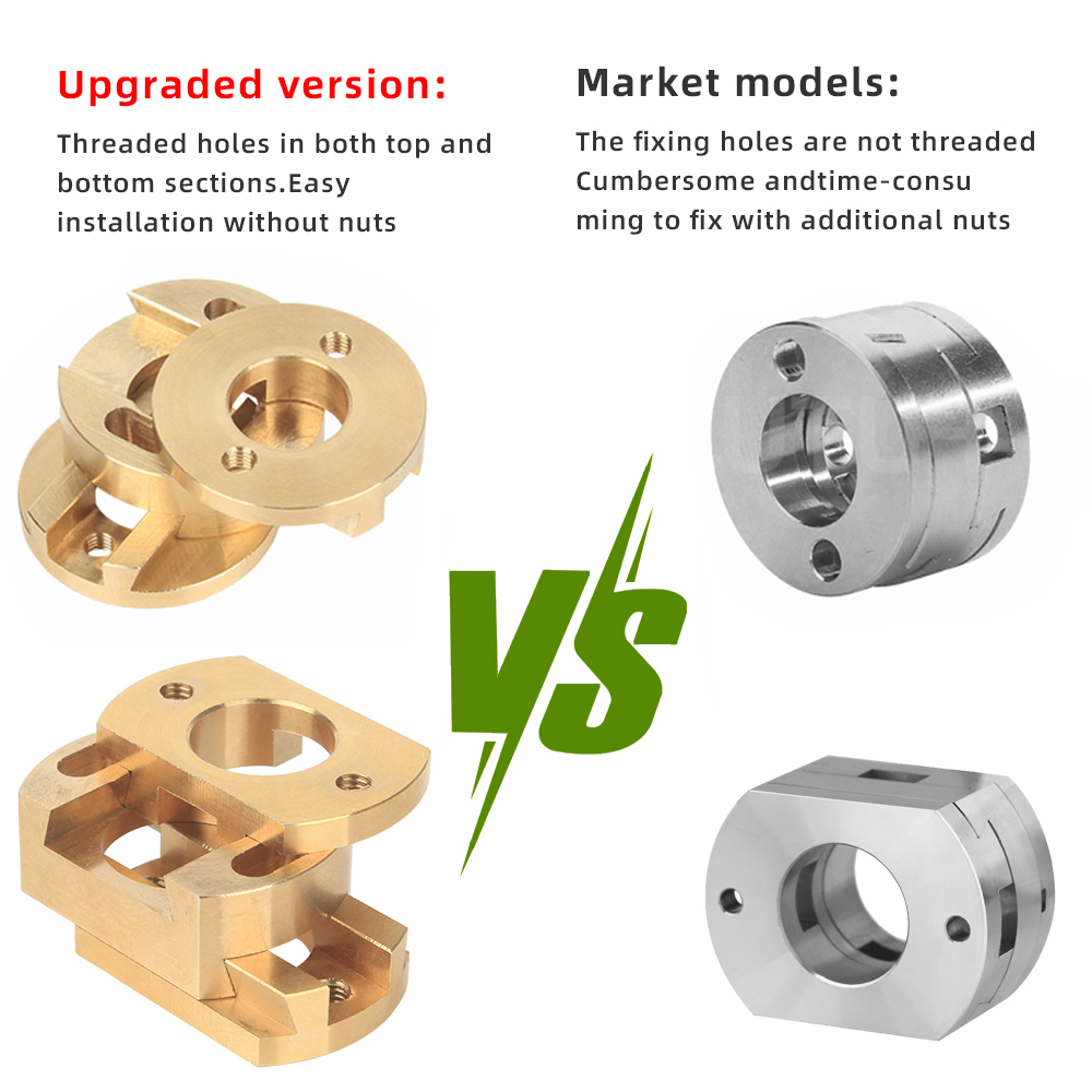 Ender 3 Z-as schroefkoppelingen Oldham-koppeling voor CR10 S4 S5 CR10S PRO Ender3 Pro V2 3S BLV 18/16 mm T8-schroef 3D-printeronderdelen