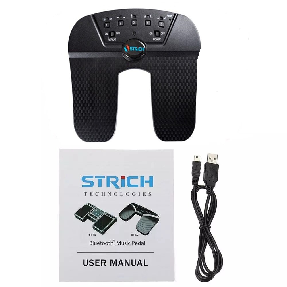 Draadloze Pagina Turner Pedaal Voor Tabletten Ipad App Controles Handsfree Lezen Pagina Gaat 10M Bluetooth Bereik Draaien Pedaal