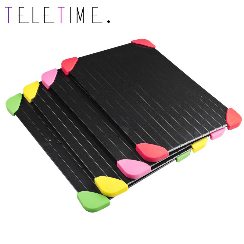 Fast Defrosting Tray Thaw Frozen Food Meat Fruit Quick Defrosting Plate Board Defrost Kitchen Gadget Tool With Diversion Trench