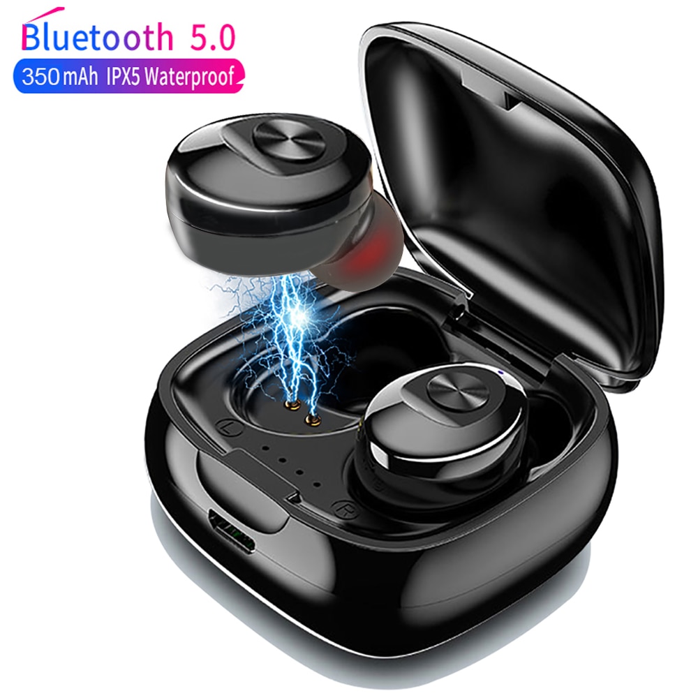 XG12 Bluetooth 5.0 TWS Oortelefoon Stereo Draadloze Earbus HIFI Sound Sport Koptelefoon Handsfree Gaming Headset met Microfoon voor Telefoon