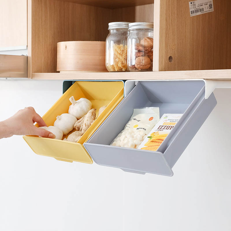 Invisible Storage Drawers Under Table Organizer Kitchen Utensils Storage Drawer Desk Memo Pen Stationery Storage Box Holder Case