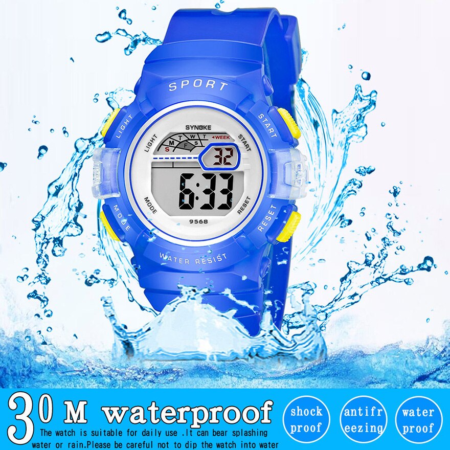 Synoke Student Kinderen Horloges Wit Kleurrijke Jongens Horloge Meisjes Kids Horloges Silica Klok Relogio Feminino 9568