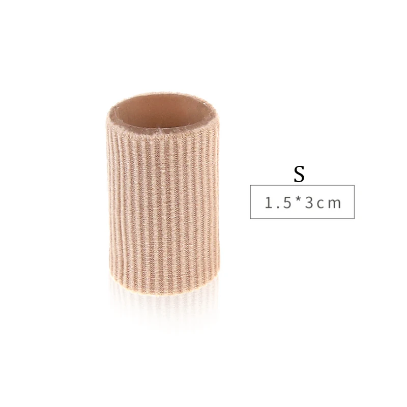 1 Stück weiche Gel-Zehen-Fingerschutz, Trennkissen, Röhren, Hüllen, Mais-Pad-Schutz für Hühneraugen, Blasen, Schwielen, Zehen, Finger: Beige