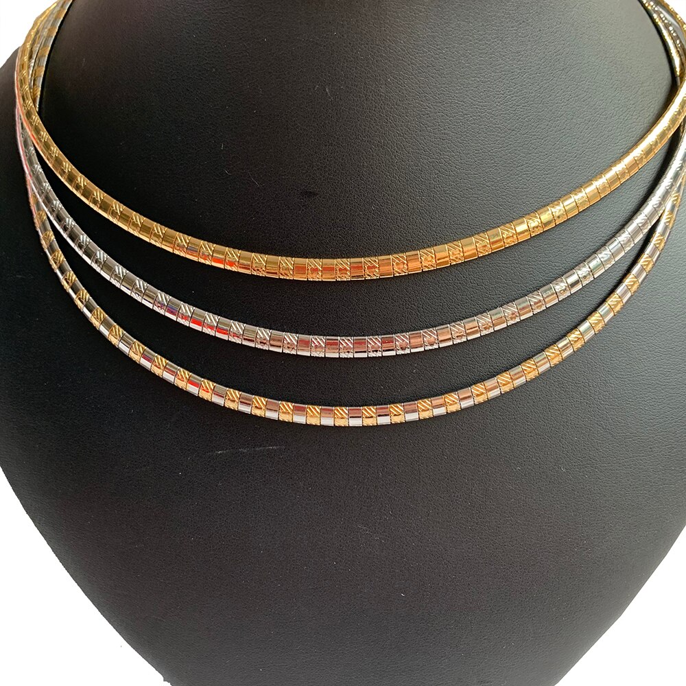 4mm feminino gargantilha colar de jóias de aço inoxidável novo estilo charme coração estrelas corrente para presentes da menina