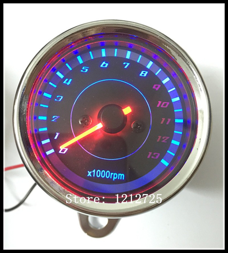 Motorcycle Mechanical tachometer Refit Retro Universal type MOTO meter 13000 RPM