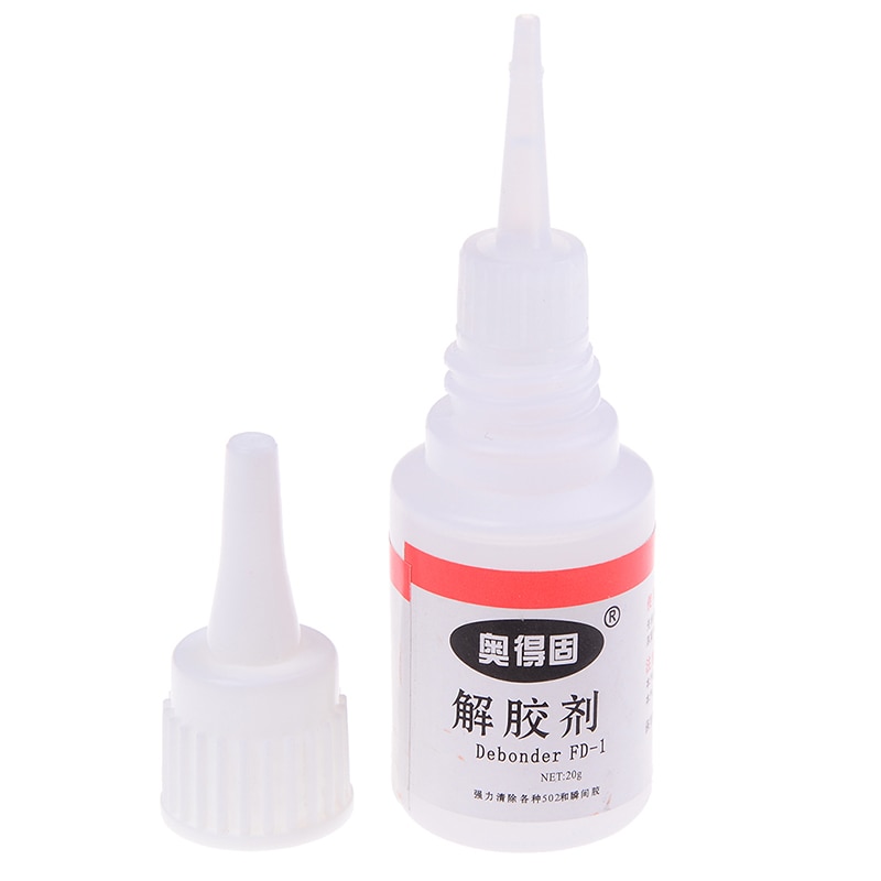 1PC 20g Liquid Glue Debonder Clean for Super UV Clear Epoxy Resin Foil Nail Polish Enamel 502 Textile Stationery Store