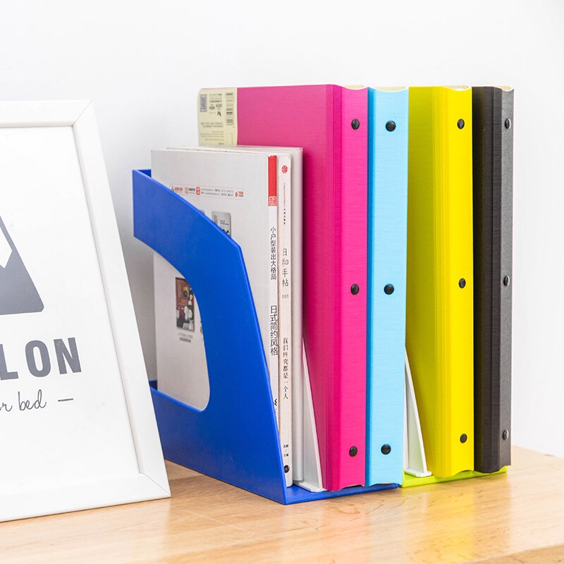 Create easy color file column file rack data rack office desktop folder storage box shelf box frame basket student supplies smal