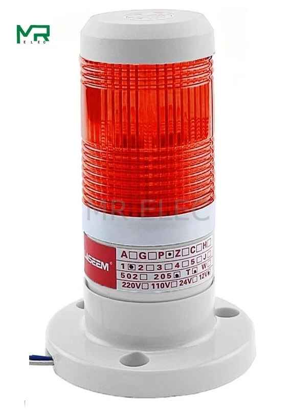 LED Industrial red Yellow blue green Signal Tower Warning Lamp Stack Light Alarm Apparatus 12V 24V 110V 220V