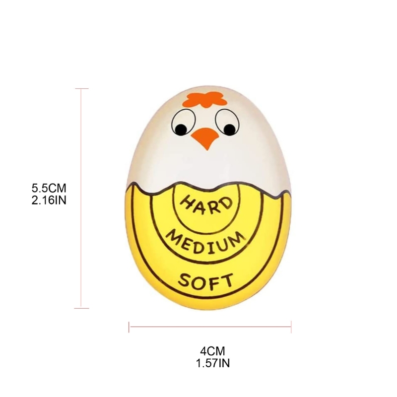 Cartoon Soft Hard Boiled Egg Timer Egg Color Changing Indicators Egg Temperature Observer Plastic Boil Eggs Thermometer
