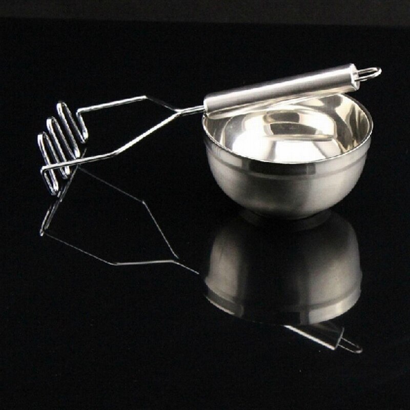 1PC Stainless Steel Ricers Potatoes Mud Pressure Mud Machine Potato Masher Ricer Fruit Vegetable Tools Kitchen Gadgets