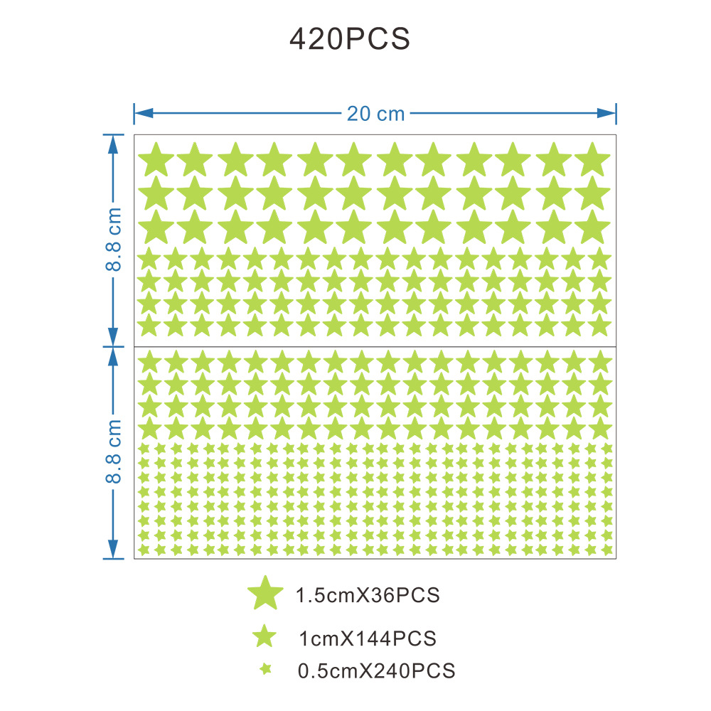 Lichtgevende Sticker Schakelaar Wanddecoratie Ster Stopcontact Vinyl Plug Voor Licht Kind Baby Slaapkamer Glowing Night Zelf Adhes: Default Title